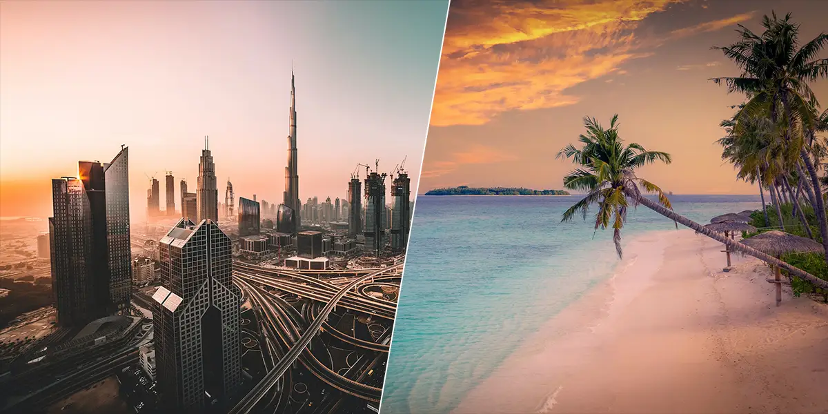 City Lights & Tropical Sights: Dubai & Maldives Vacation